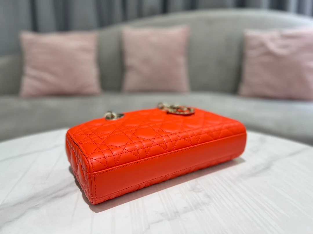 디올 레이디 D-JOY 캐나지 백 오렌지