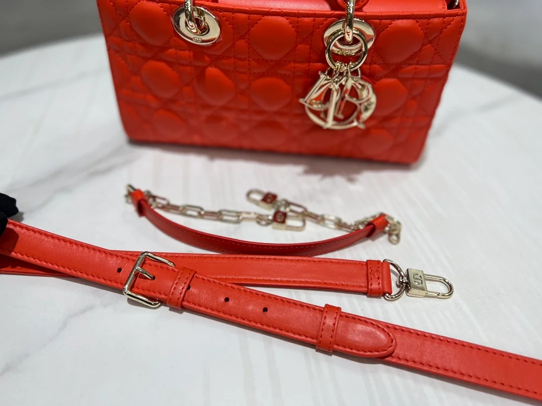 디올 레이디 D-JOY 캐나지 백 오렌지