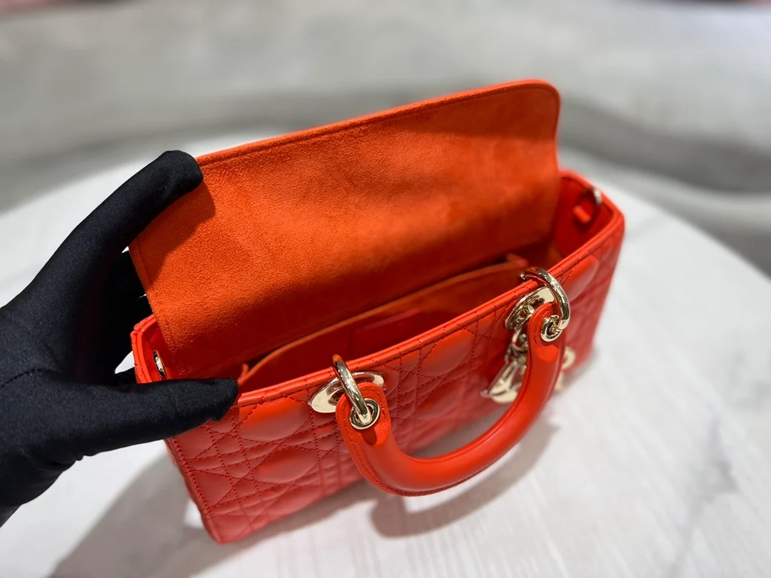 디올 레이디 D-JOY 캐나지 백 오렌지