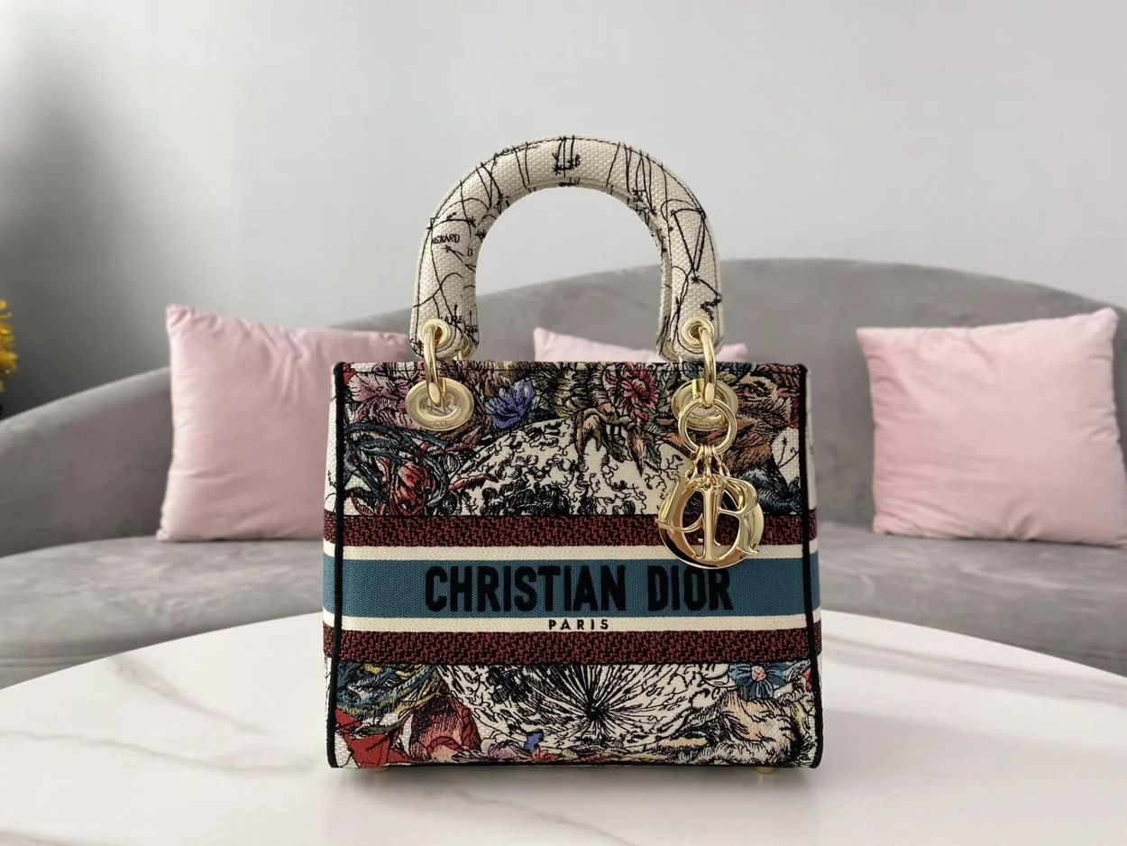 디올 레이디 D-Lite 컨스텔레이션 미디움 백