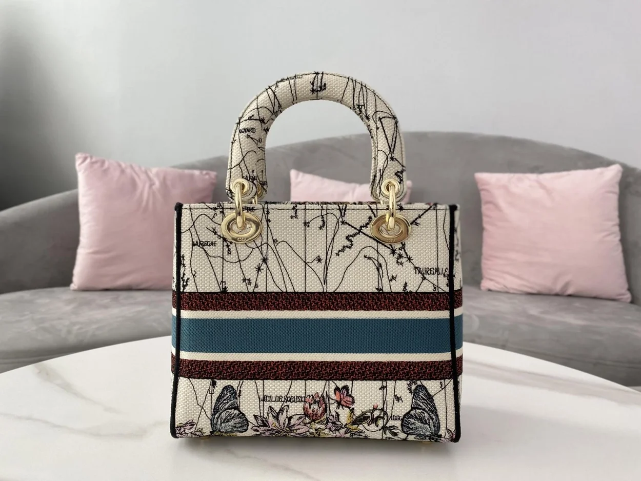 디올 레이디 D-Lite 컨스텔레이션 미디움 백