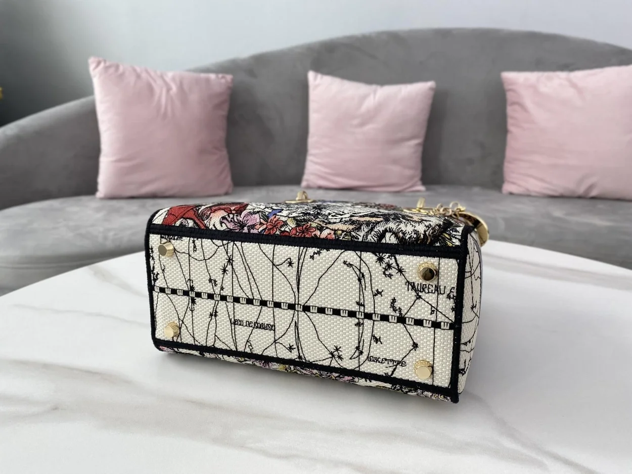 디올 레이디 D-Lite 컨스텔레이션 미디움 백