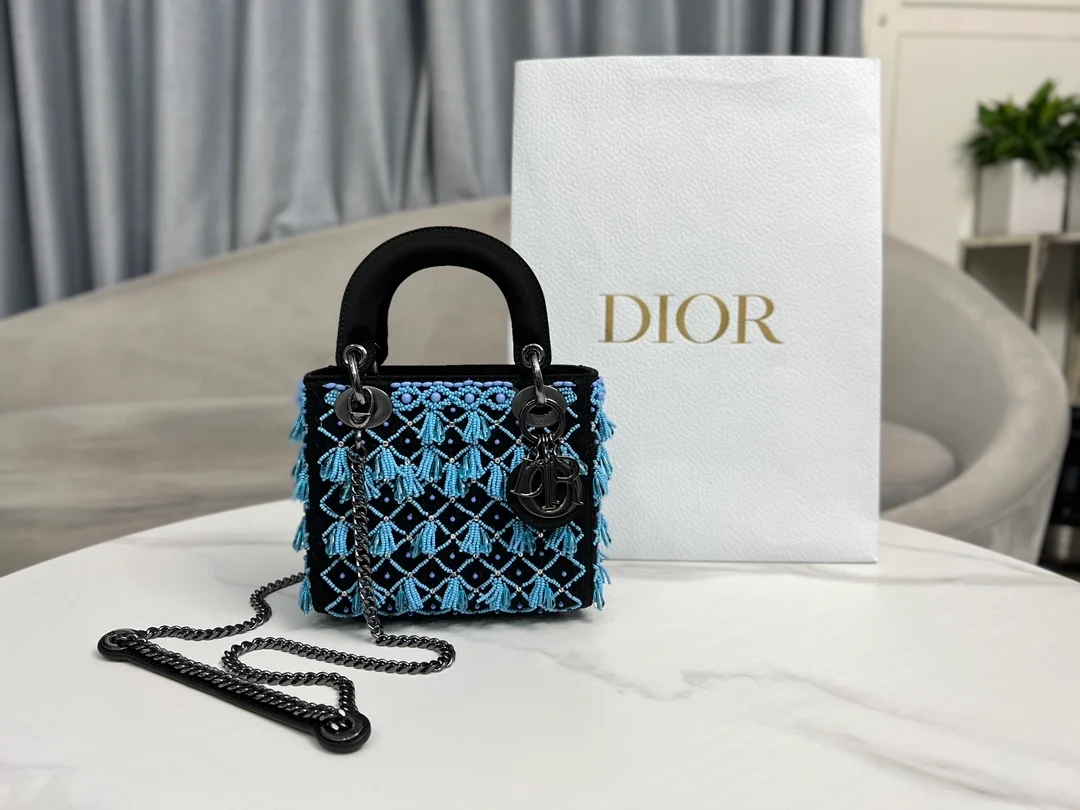 디올 레이디 워터 드롭 블루 백