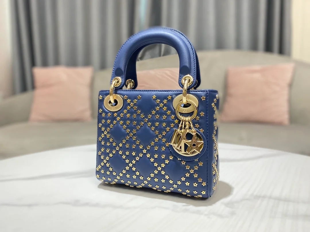 디올 레이디 럭키 스타 까나쥬 체인백