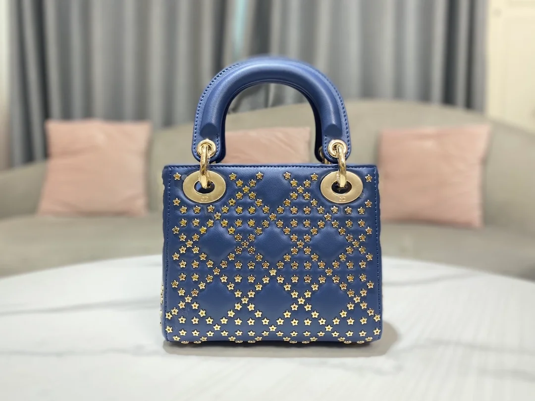 디올 레이디 럭키 스타 까나쥬 체인백