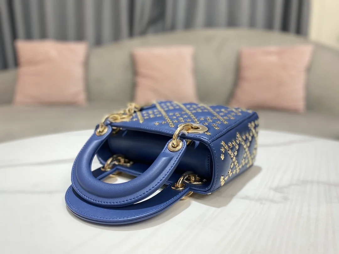 디올 레이디 럭키 스타 까나쥬 체인백