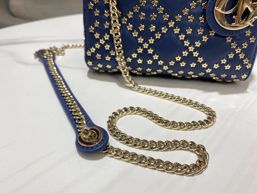 디올 레이디 럭키 스타 까나쥬 체인백