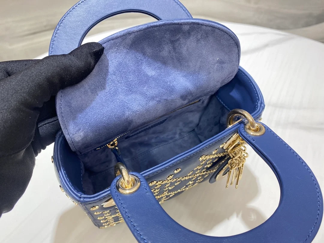 디올 레이디 럭키 스타 까나쥬 체인백