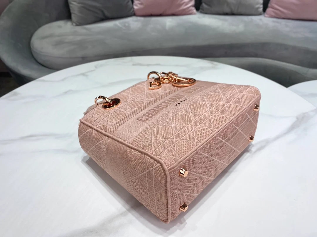 디올 레이디 D-LITE 미디움 백 로즈우드