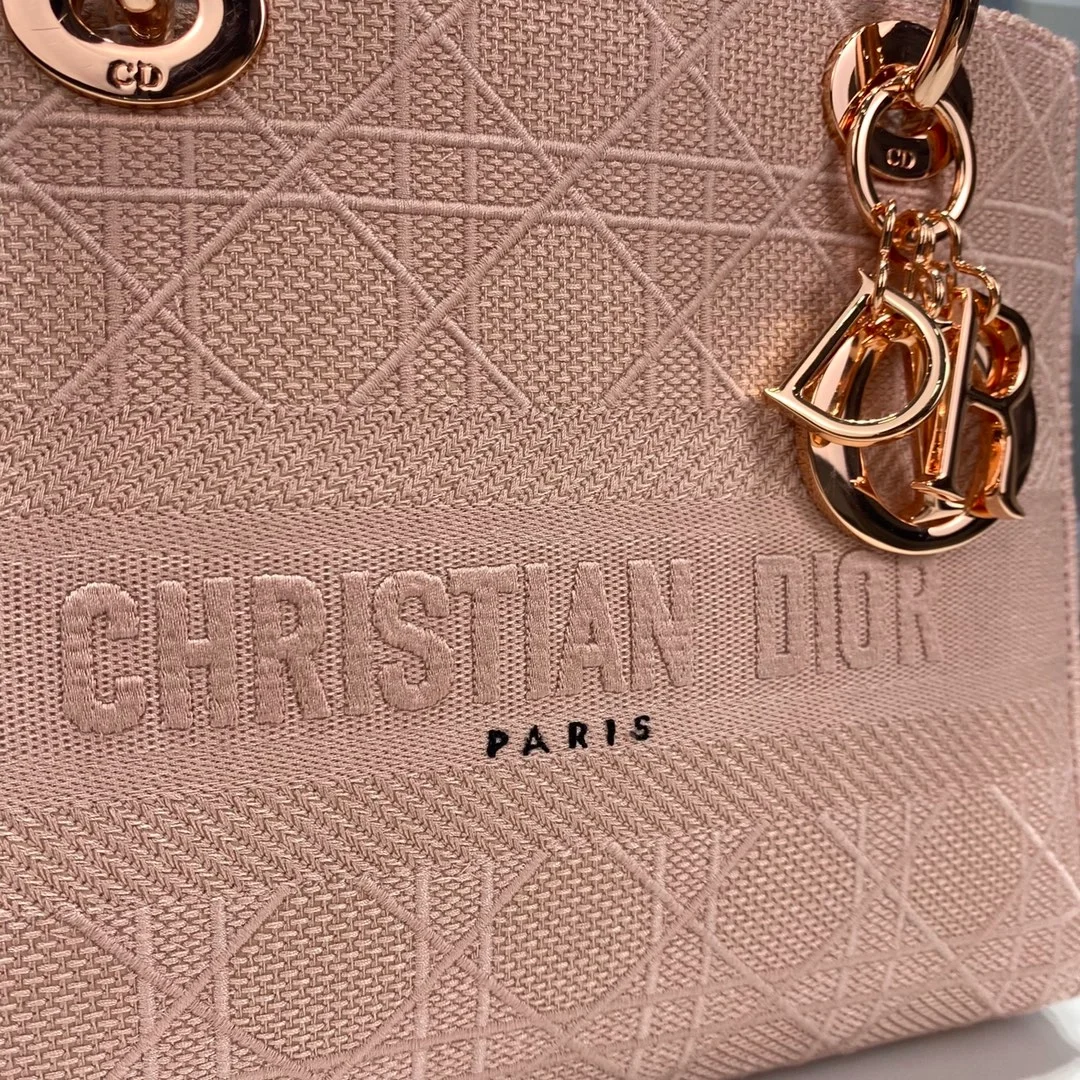 디올 레이디 D-LITE 미디움 백 로즈우드