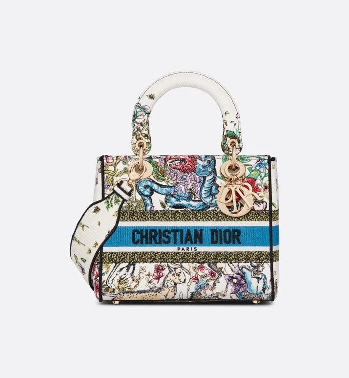 디올 레이디 D-LITE 멀티컬러 핸드백
