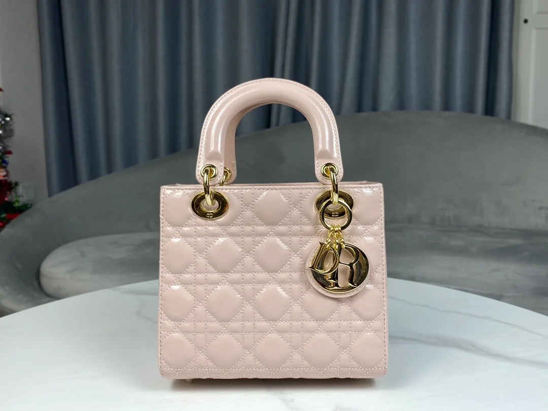 디올 레이디 MY ABCDIOR 스몰 백 베이지 핑크