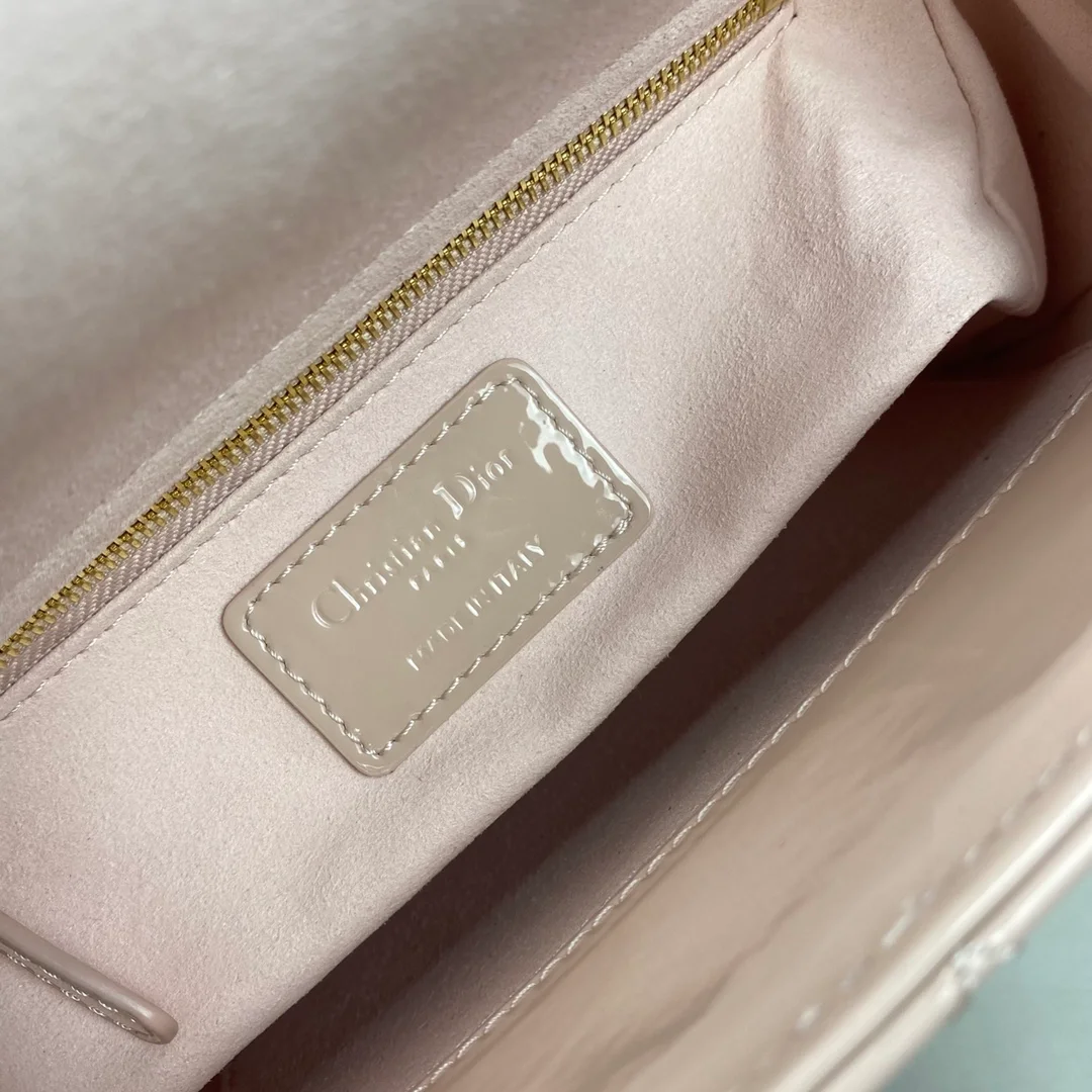 디올 레이디 MY ABCDIOR 스몰 백 베이지 핑크