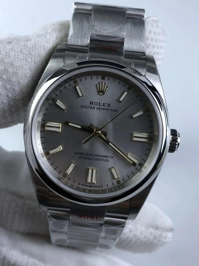 롤렉스 오이스터 퍼페츄얼 41mm 실버