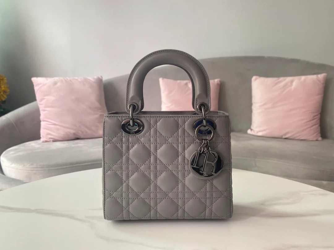 디올 레이디 MY ABCDIOR 스몰 백 그레이