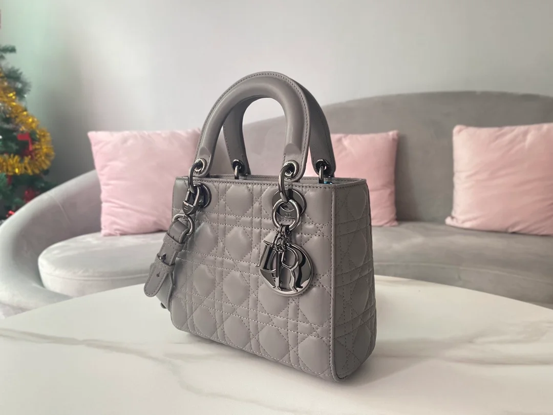 디올 레이디 MY ABCDIOR 스몰 백 그레이