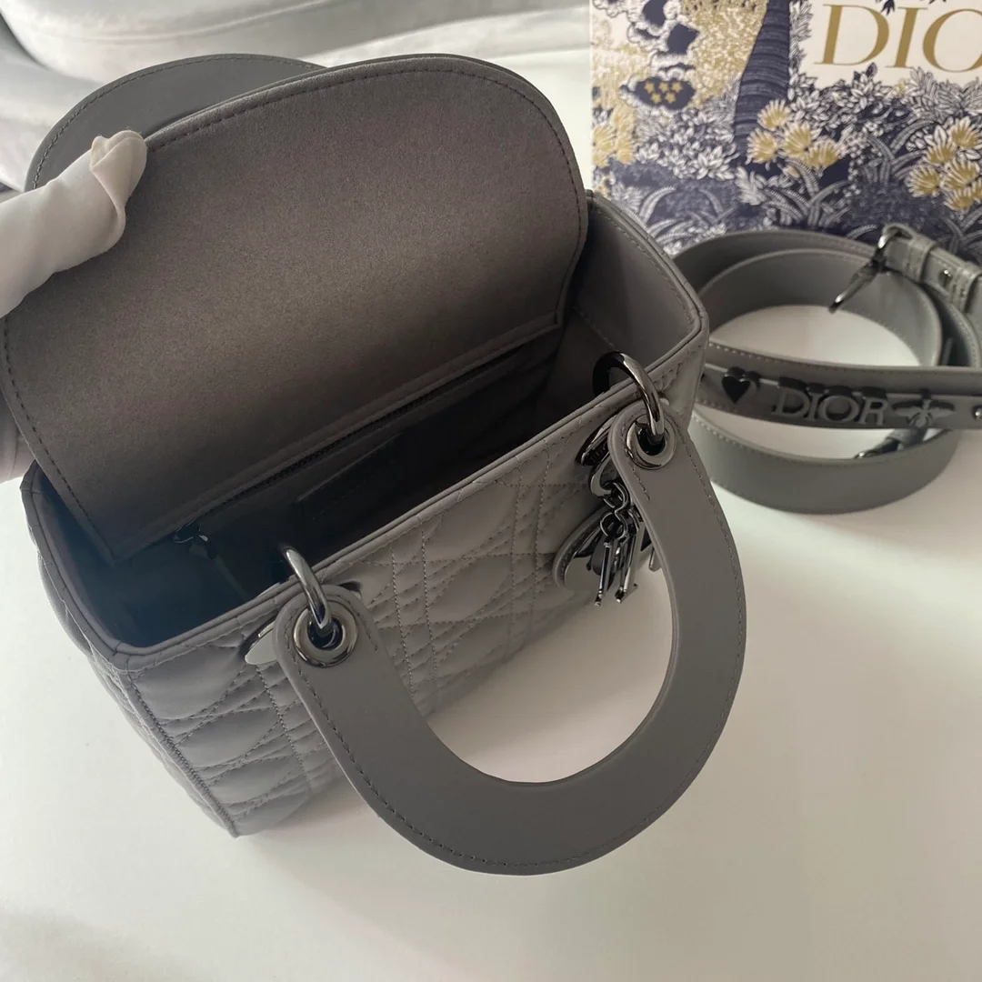 디올 레이디 MY ABCDIOR 스몰 백 그레이