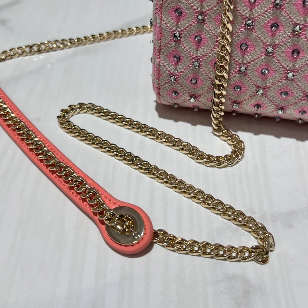 디올 레이디 미니 백 핑크