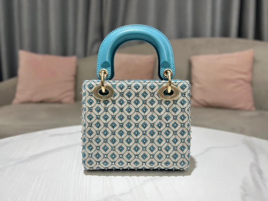 디올 레이디 미니 백 블루