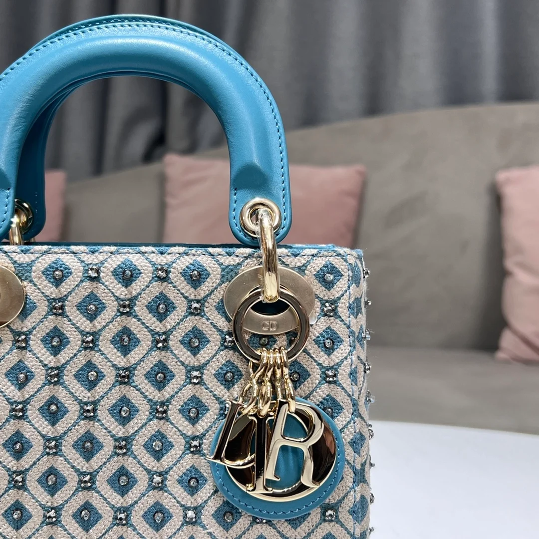 디올 레이디 미니 백 블루