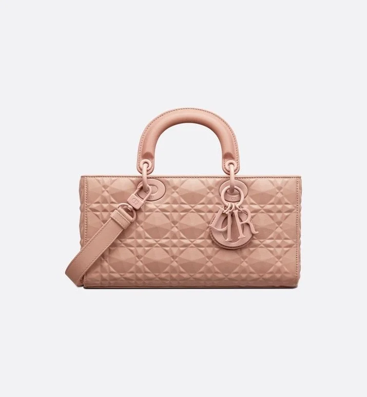 디올 레이디 D-JOY 미디움 백 핑크