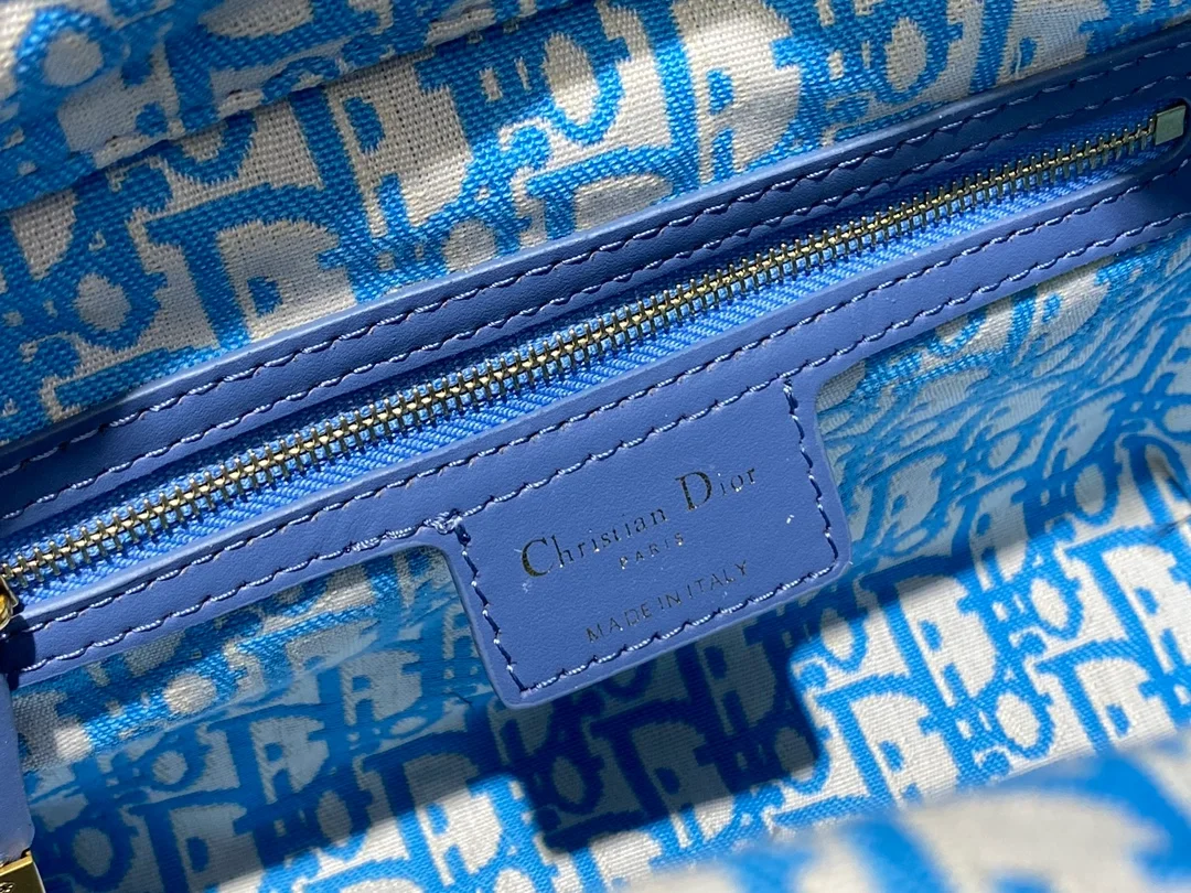 디올 레이디 바스켓 미디움 백 블루