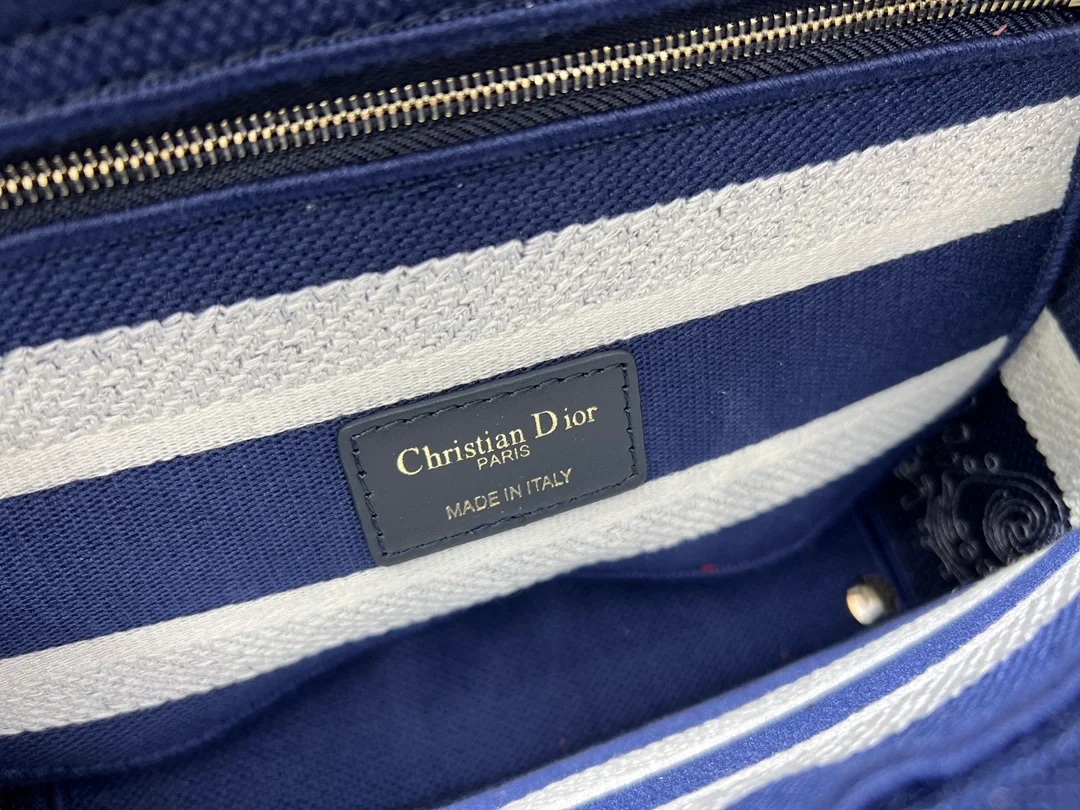 디올 레이디 D-LITE 핸드백 네이비