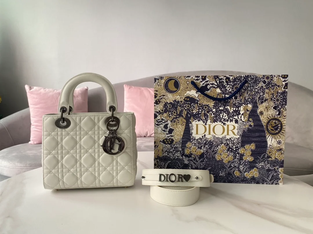 디올 레이디 MY ABCDIOR 스몰 백 화이트