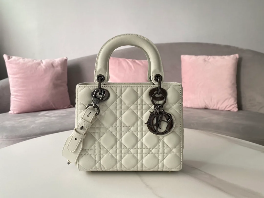 디올 레이디 MY ABCDIOR 스몰 백 화이트