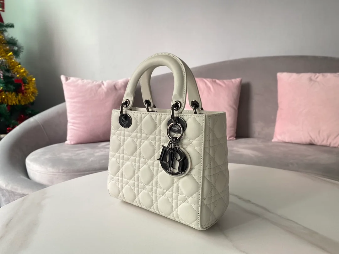 디올 레이디 MY ABCDIOR 스몰 백 화이트