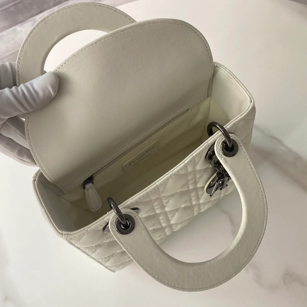 디올 레이디 MY ABCDIOR 스몰 백 화이트