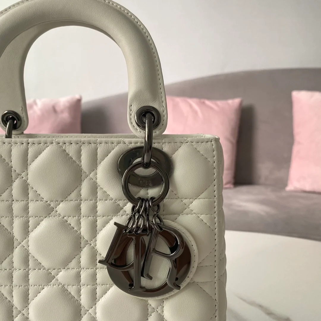 디올 레이디 MY ABCDIOR 스몰 백 화이트