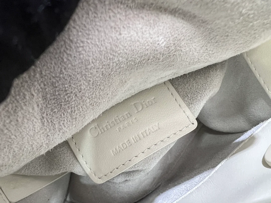 디올 레이디 마이크로 라떼 백 화이트