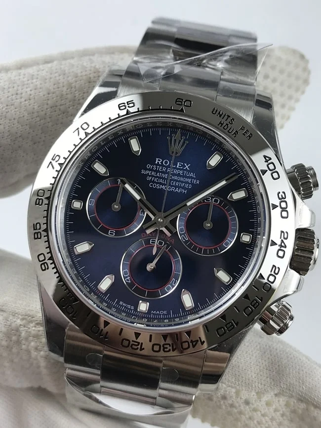 롤렉스 데이토나 블루 다이얼 브레이슬릿