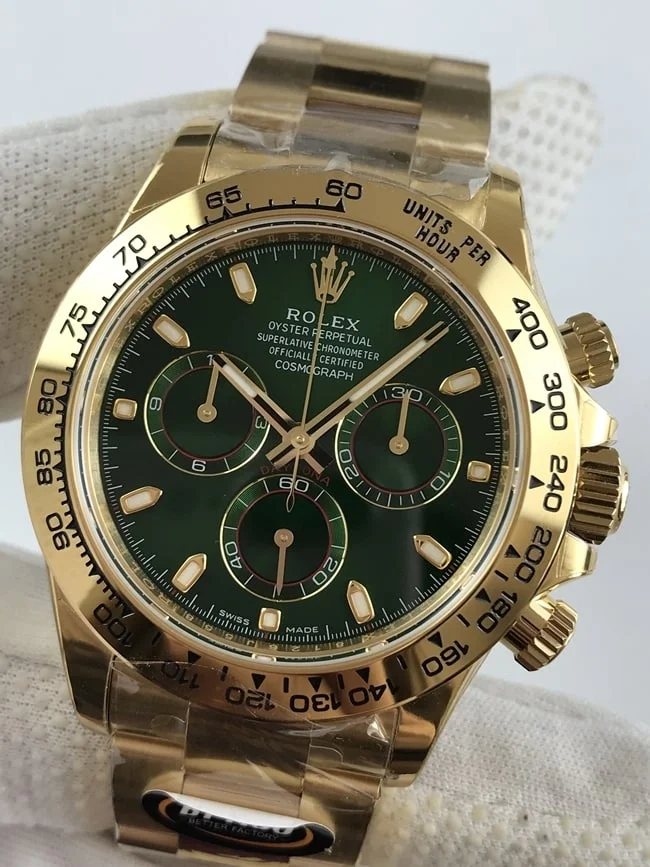 롤렉스 데이토나 옐로우 골드 그린 다이얼