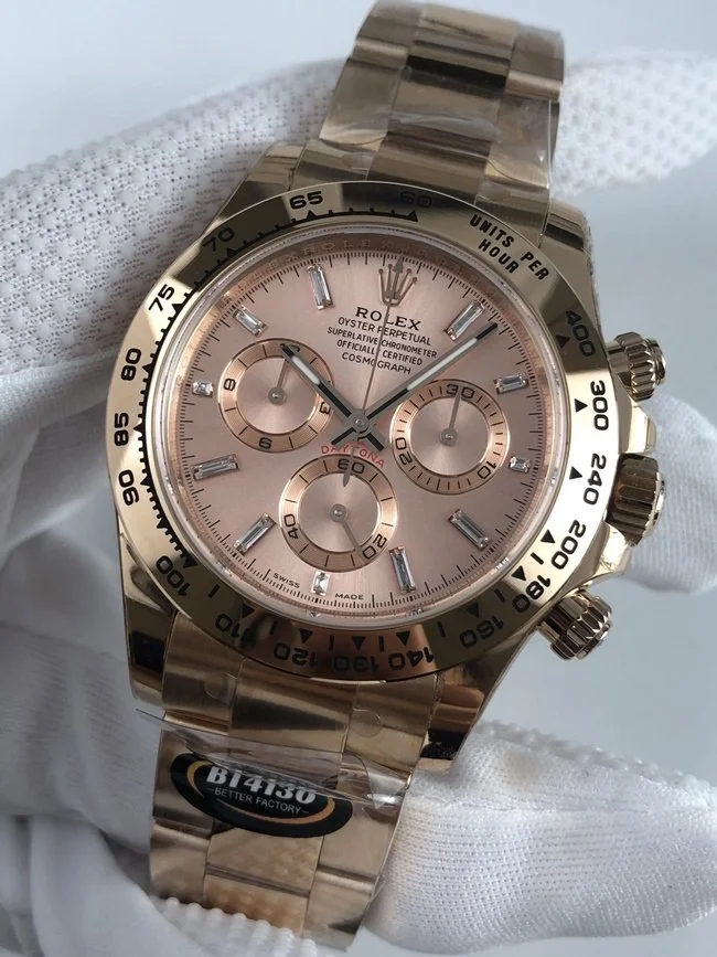 롤렉스 데이토나 로즈골드 바게트 다이얼