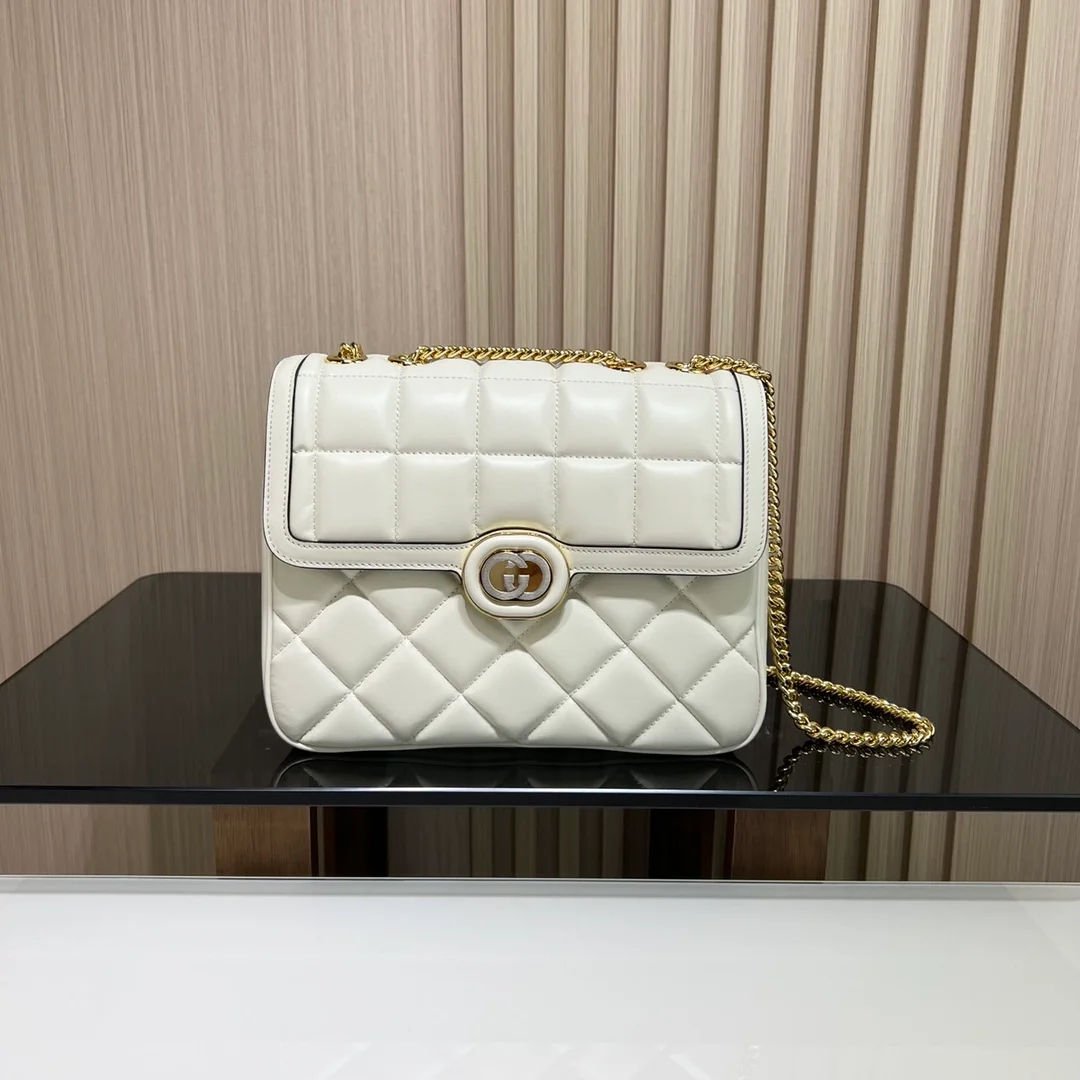 구찌 오프화이트 데코 스몰 숄더백