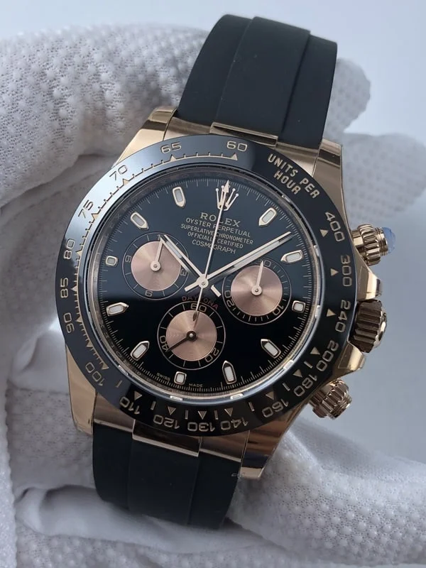 롤렉스 데이토나 세라믹 베젤 블랙&로즈 골드