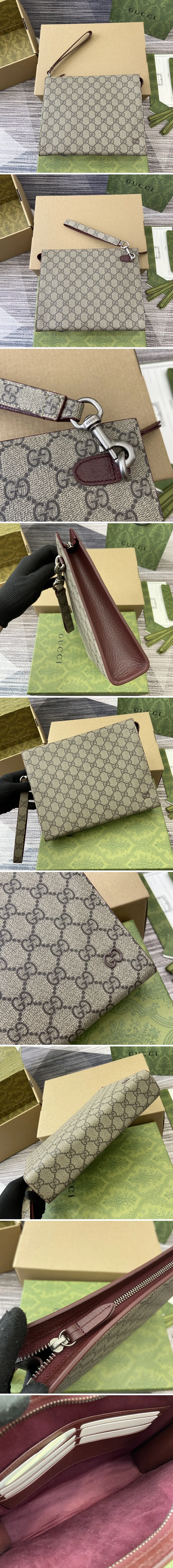 구찌 GG  캔버스 파우치 클러치백