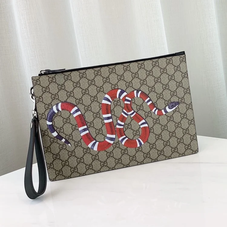 구찌 스네이크 슈프림 클러치백