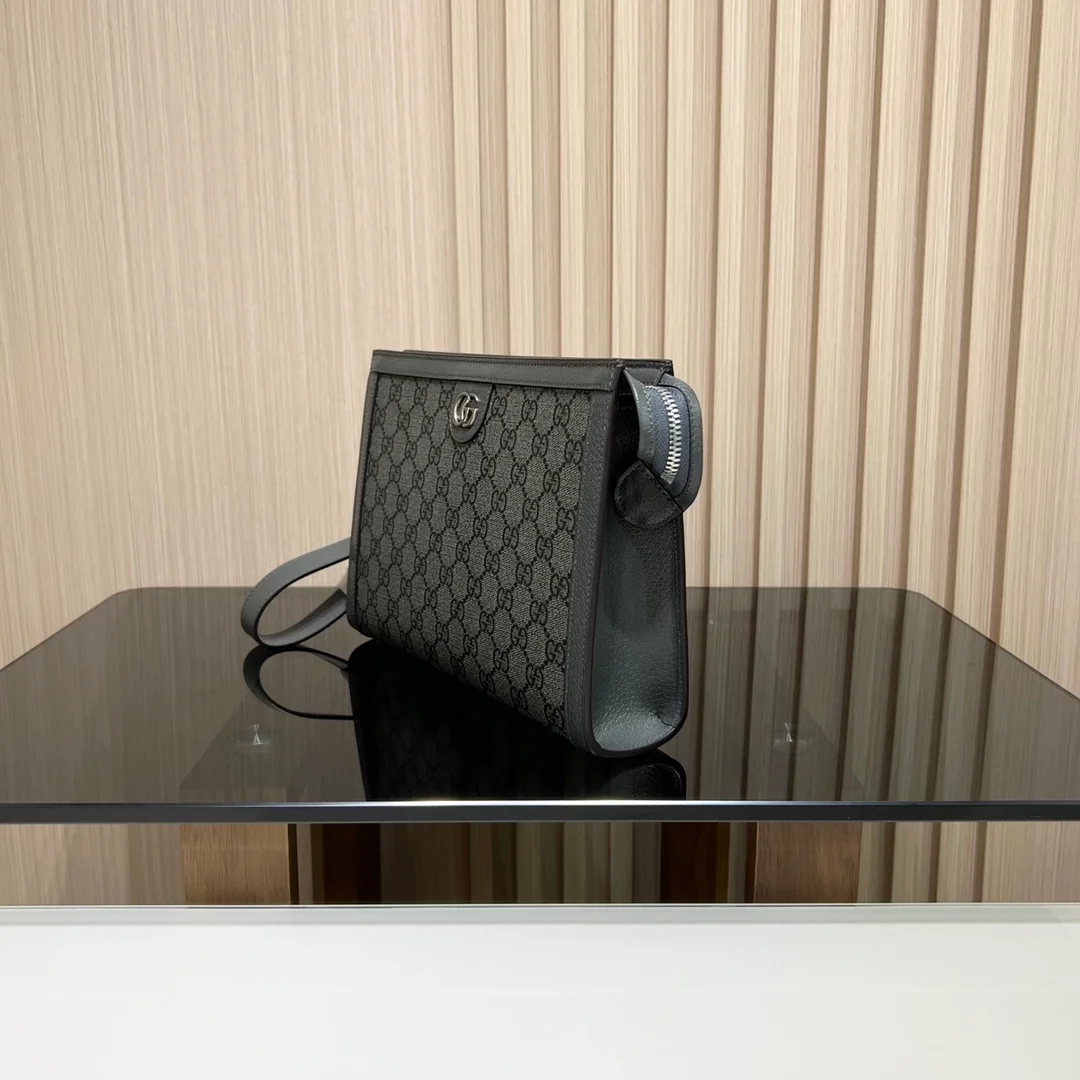 구찌 오피디아 GG 파우치 블랙 슈프림