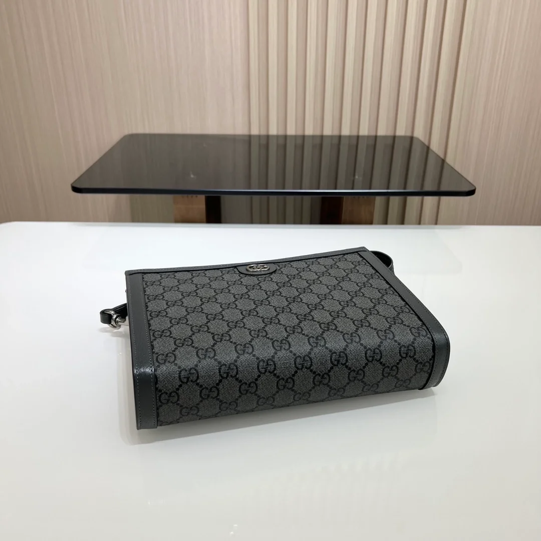 구찌 오피디아 GG 파우치 블랙 슈프림