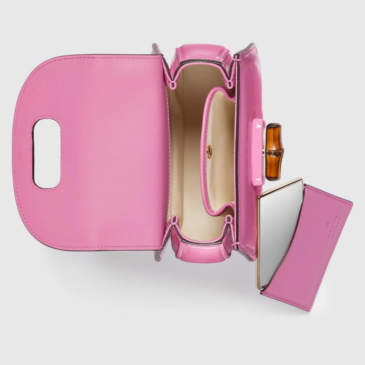 구찌 뱀부 1947 미니 탑 핸들백