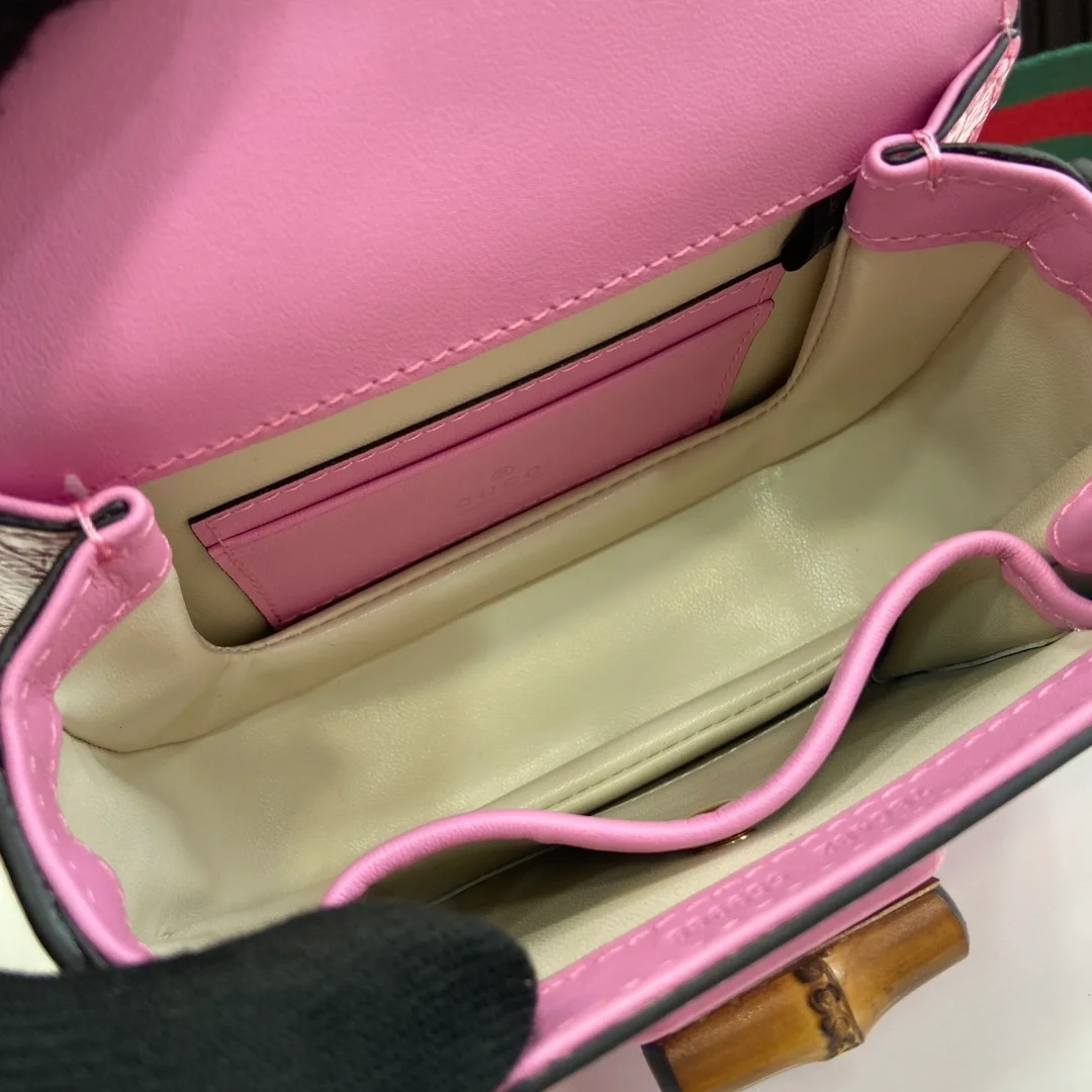 구찌 뱀부 1947 미니 탑 핸들백