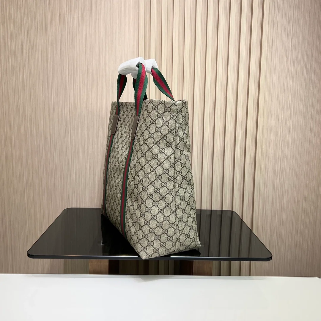 구찌 베이지 텐더 GG 텐더 미디엄 토트백