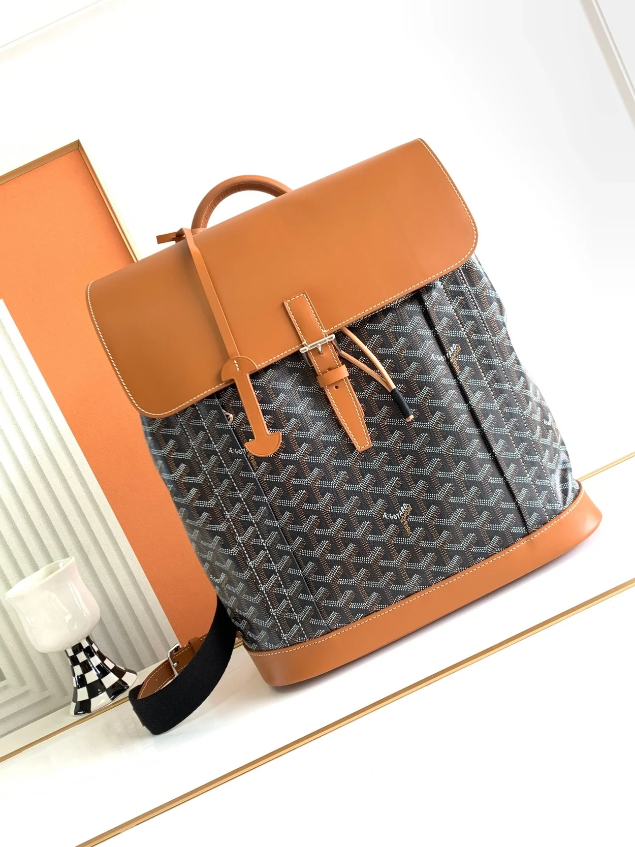 고야드 알파인 MM 백팩 탄