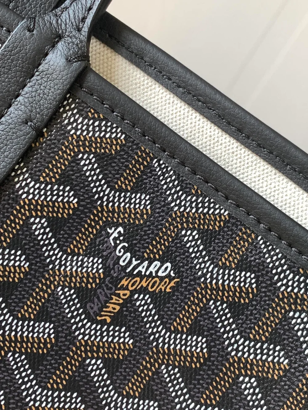 고야드 삭 시앙 그리 백 블랙