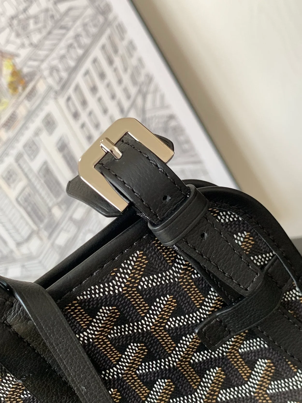 고야드 삭 시앙 그리 백 블랙