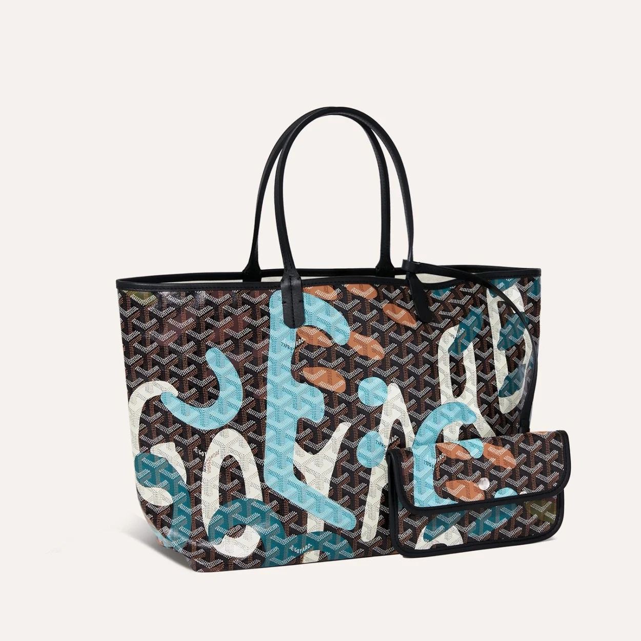 고야드 생루이 PM 레트르 카모플라쥬 백 블랙 앤 블루