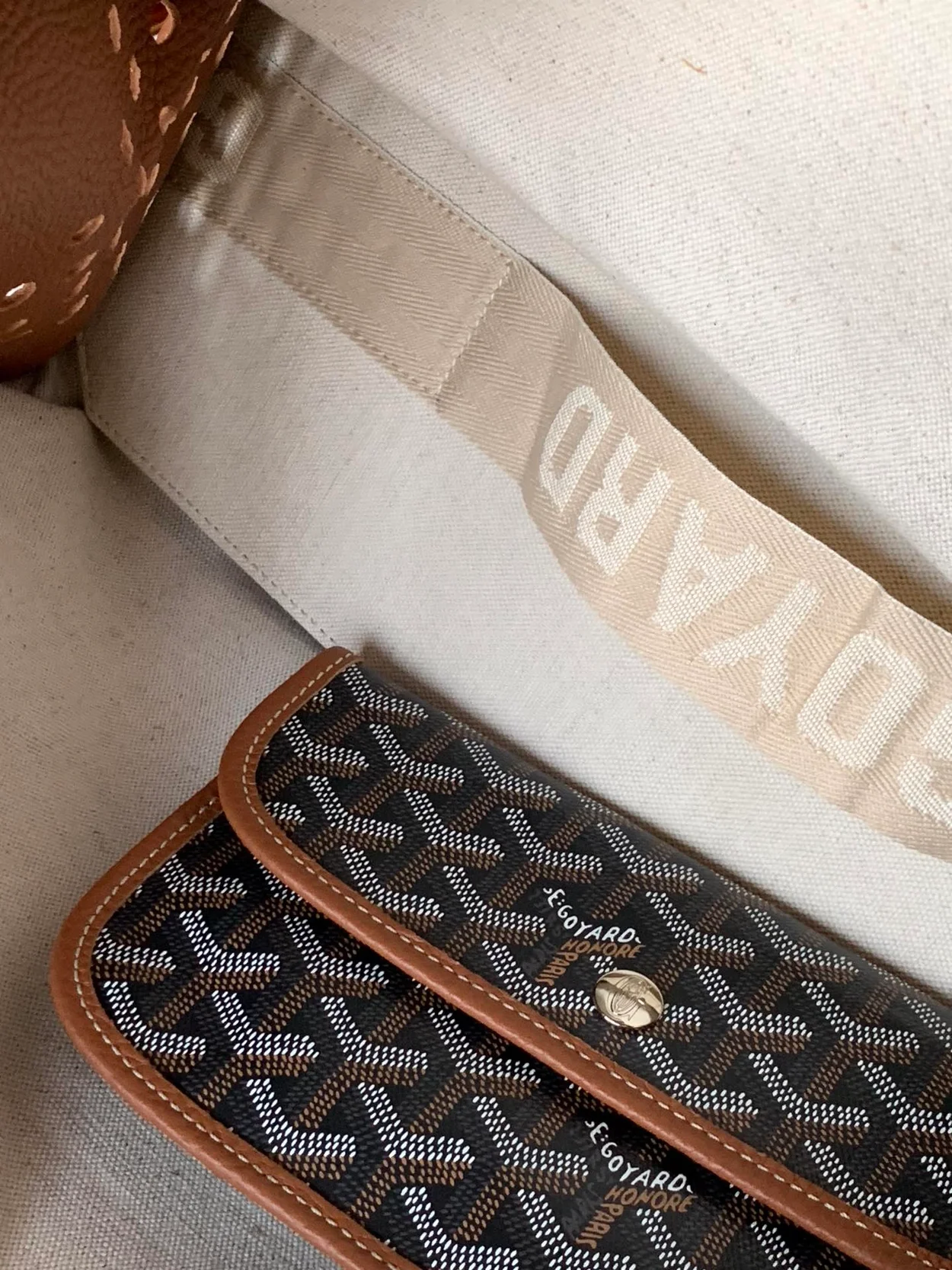 고야드 하디 백 PM 탄